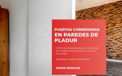 Instalar puertas correderas en paredes de pladur