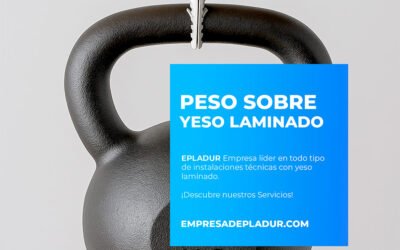 ¿Cuánto peso aguanta el yeso laminado?